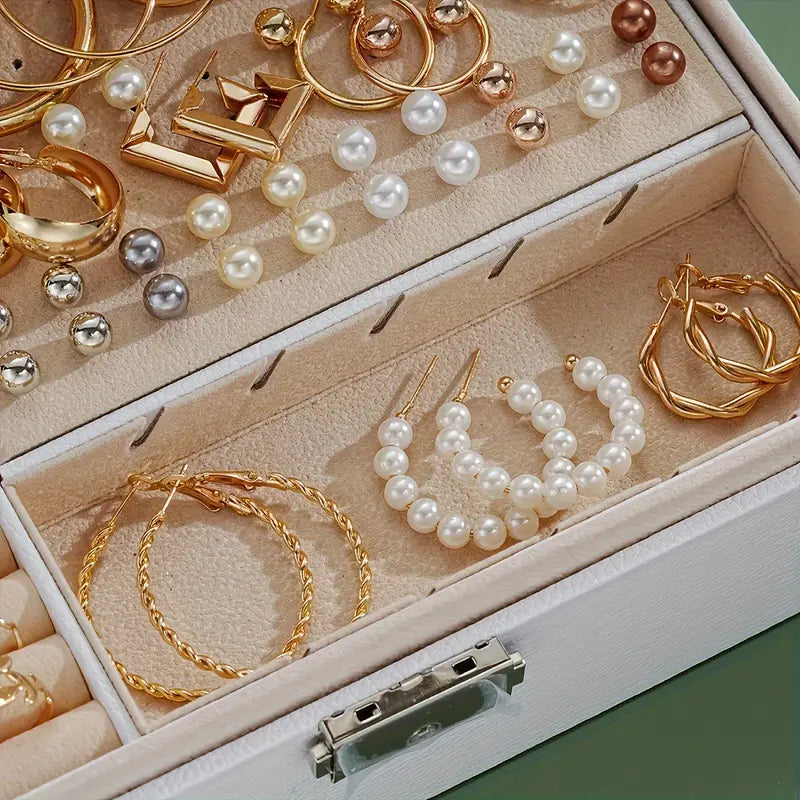 All-in-One Luxury Gold & Pearl Jewelry Set, Perfect for Every Occasion