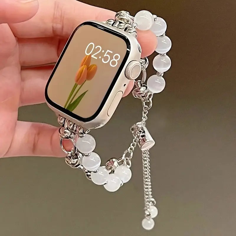 Luxury Beaded Watch for your Wrist – Elegant Gold & Crystal.